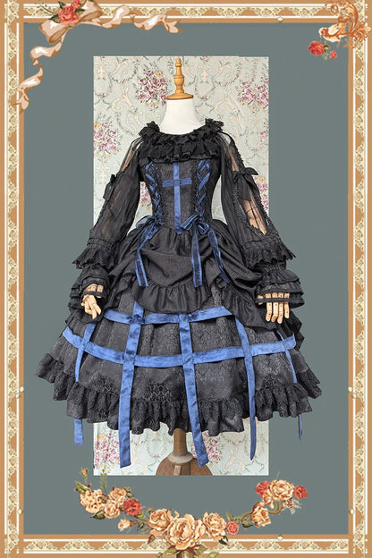 Infanta - Lilith's Cage - Gothic Lolita JSK Dress & Blouse