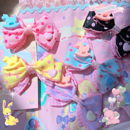 Bear Doll - Augustina - Sweet Lolita Bow Hair Clip