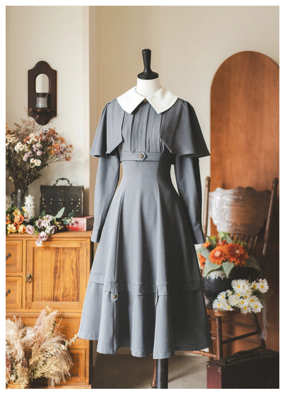 Forest Wardrobe - Forest Antique Box - Classic Lolita OP Dress with Detachable Short Cape
