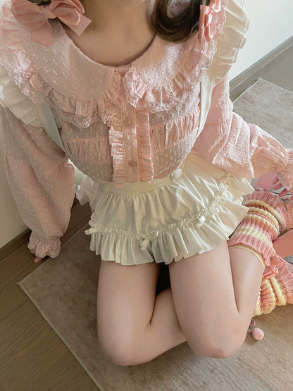 MIST - Tianmi - Sweet Lolita Blouse Long Sleeve Doll Collar Thin Shirt