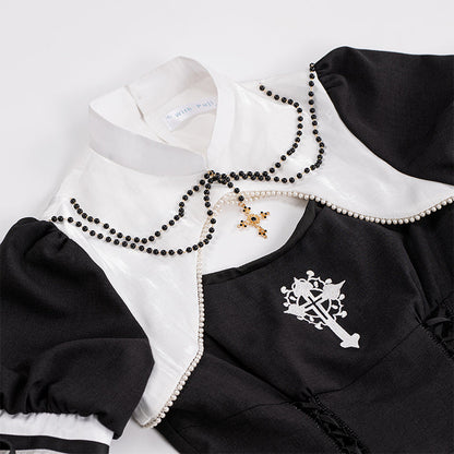 With PUJI - Prayer of the Dead - Gothic Nun Lolita OP Dress