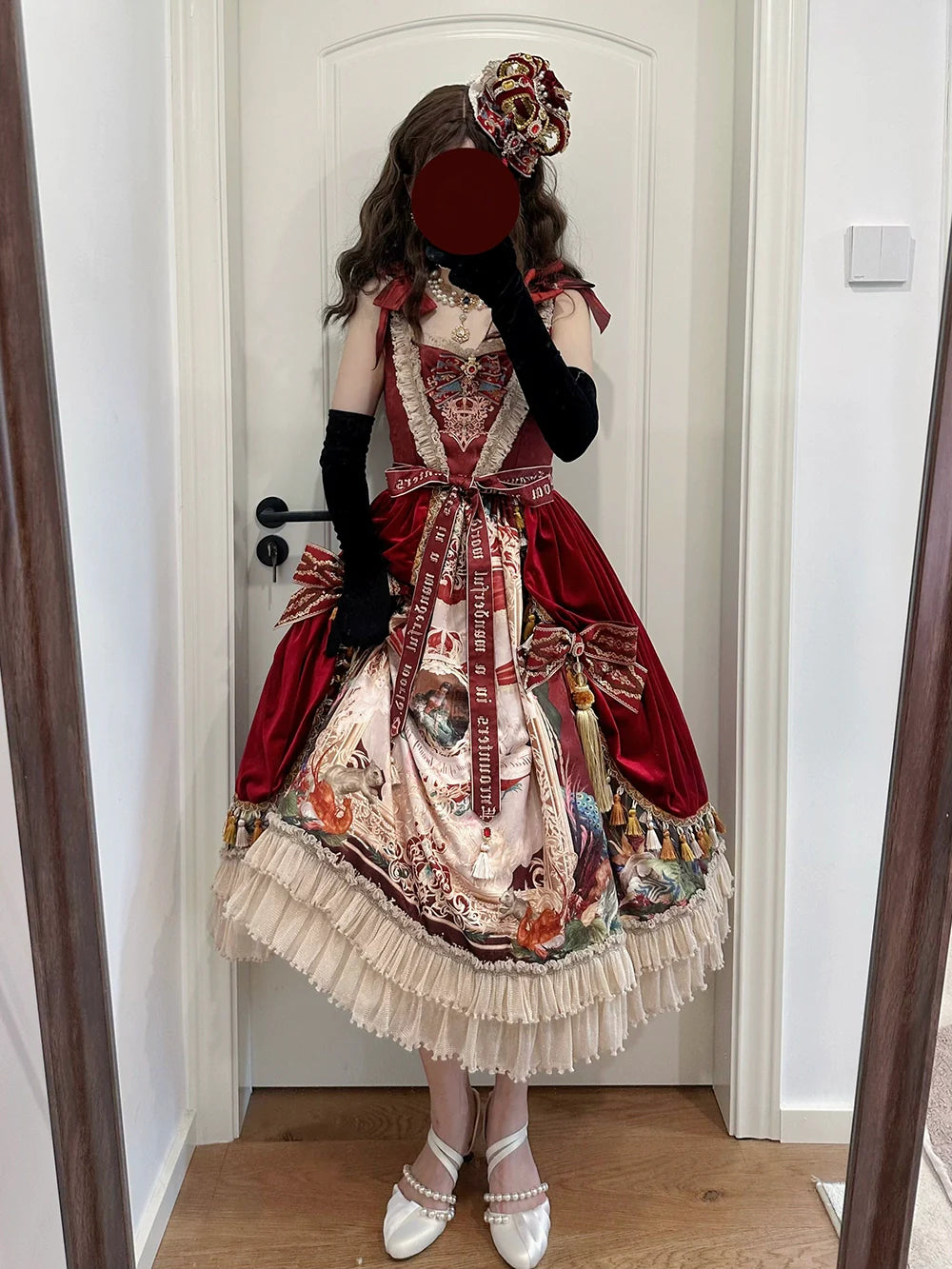 Miss Point - Kaleidoscope - Retro Lolita Dress Oil Painting Print JSK Dress Customized