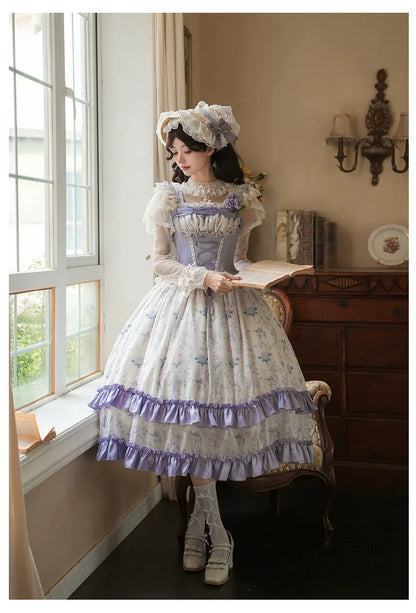 With PUJI - Iris Secret - Twins Lolita Summer Dress, Empire OP, Bodice JSK