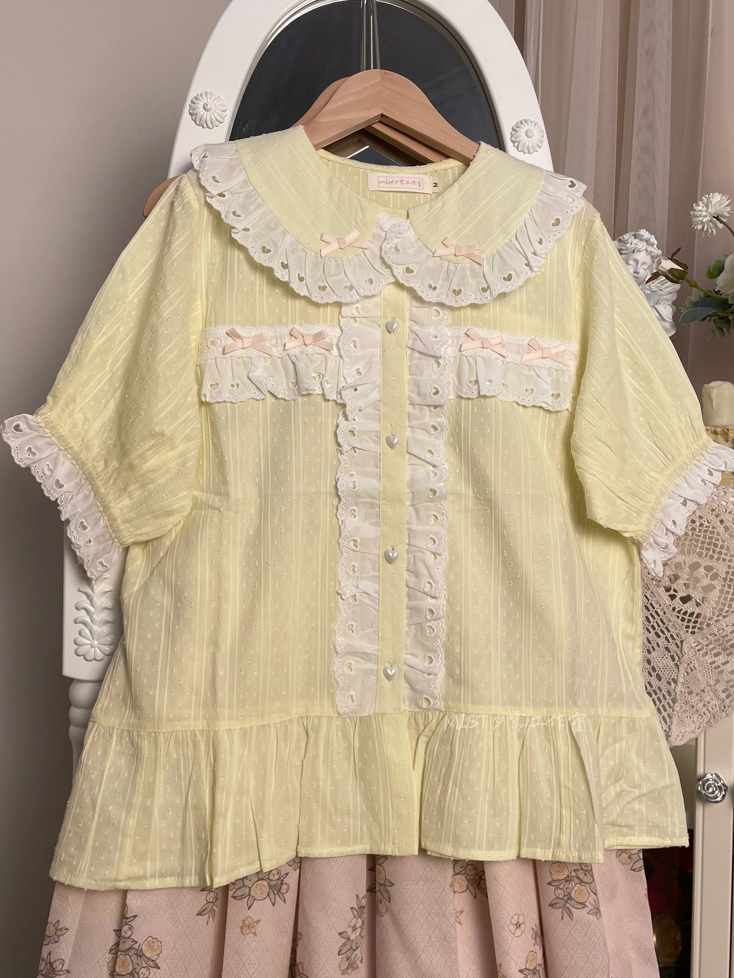 MIST - Cotton Sweet Lolita Blouse, Peter Pan Collar