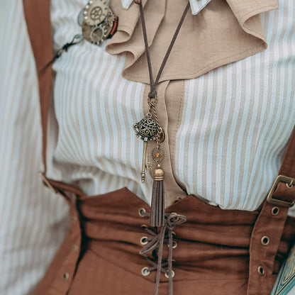 Mr. Yi's Steam Continent - Punk Lolita Lolita Vintage Necklace Sweater Chain