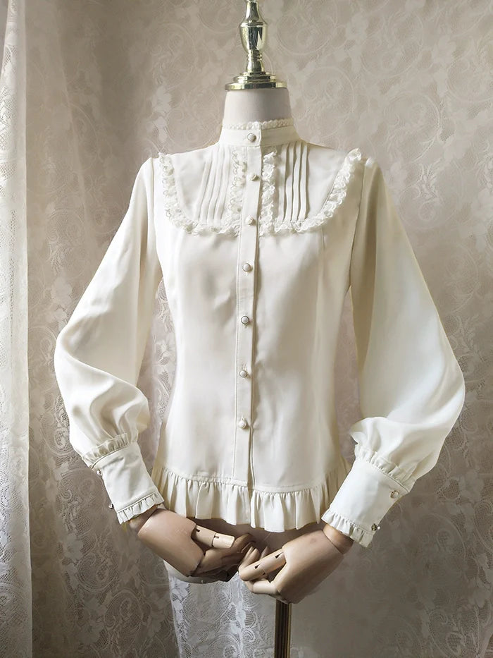 Youlan Lane - Stand Collar Classic Lolita Blouse