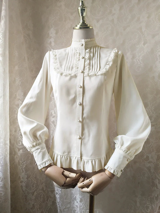Youlan Lane - Stand Collar Classic Lolita Blouse