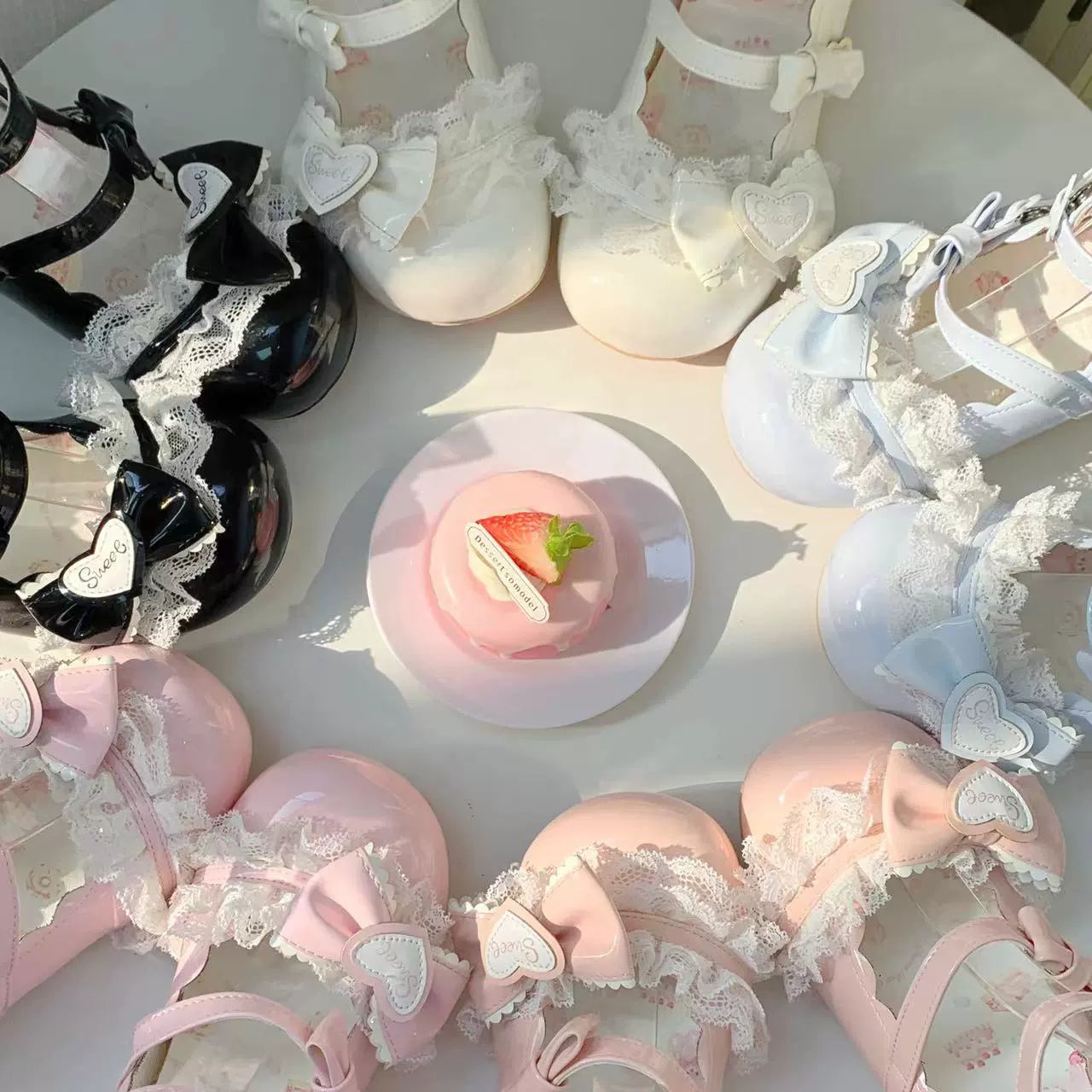 Aimee - Sakura - Sweet Lolita Heels Cute Mid-heel Mary Jane Shoes