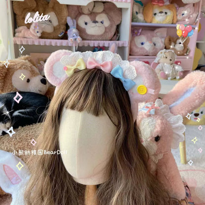 Bear Doll - Kawaii Lolita KC Sweet Butterfly Bow Lolita Headband