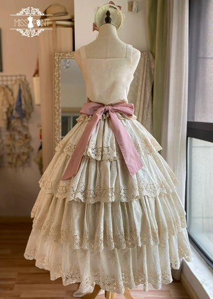 Miss Point - Forest Waltz - Cotton Lolita Camisole Embroidered Cami Top