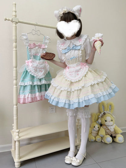 Sugar Girl - Cat Ear Tale - Sweet Lolita Jumper Dress Suspender Dress