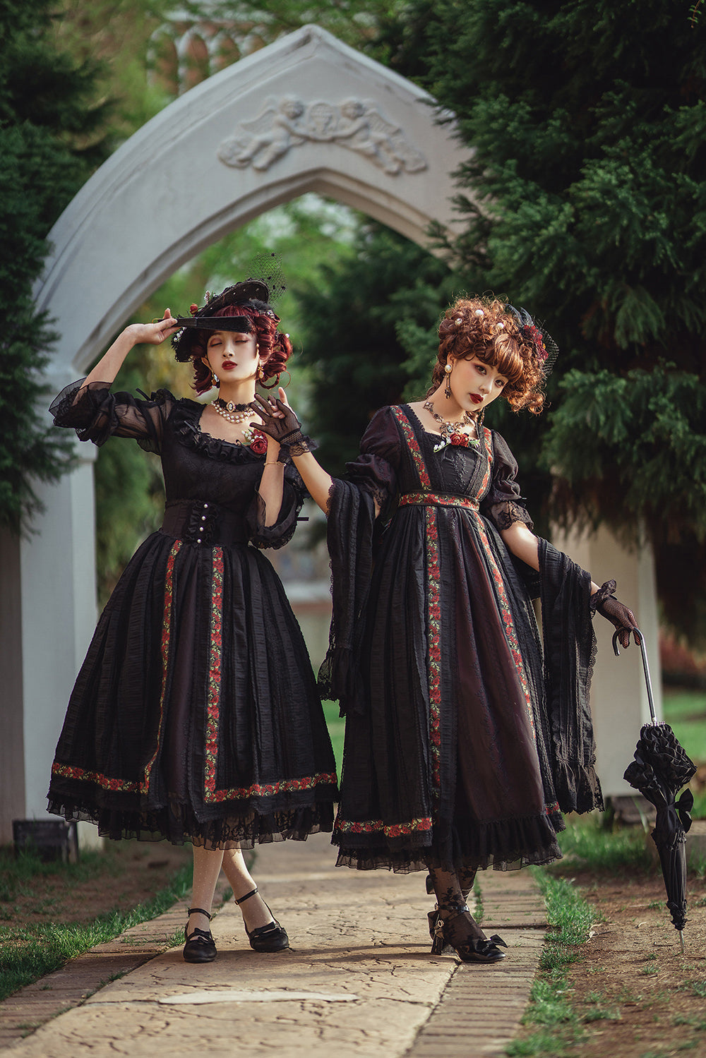 Miss Point - The Sally Gardens - Fish Bone High Waist Lolita Skirt