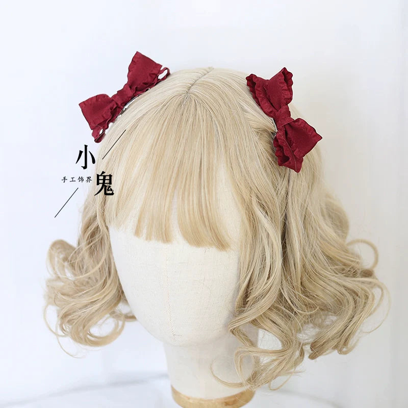 Xiaogui - Cute Lolita Headwear Ponytail Hairclips Daily Lolita Accessories