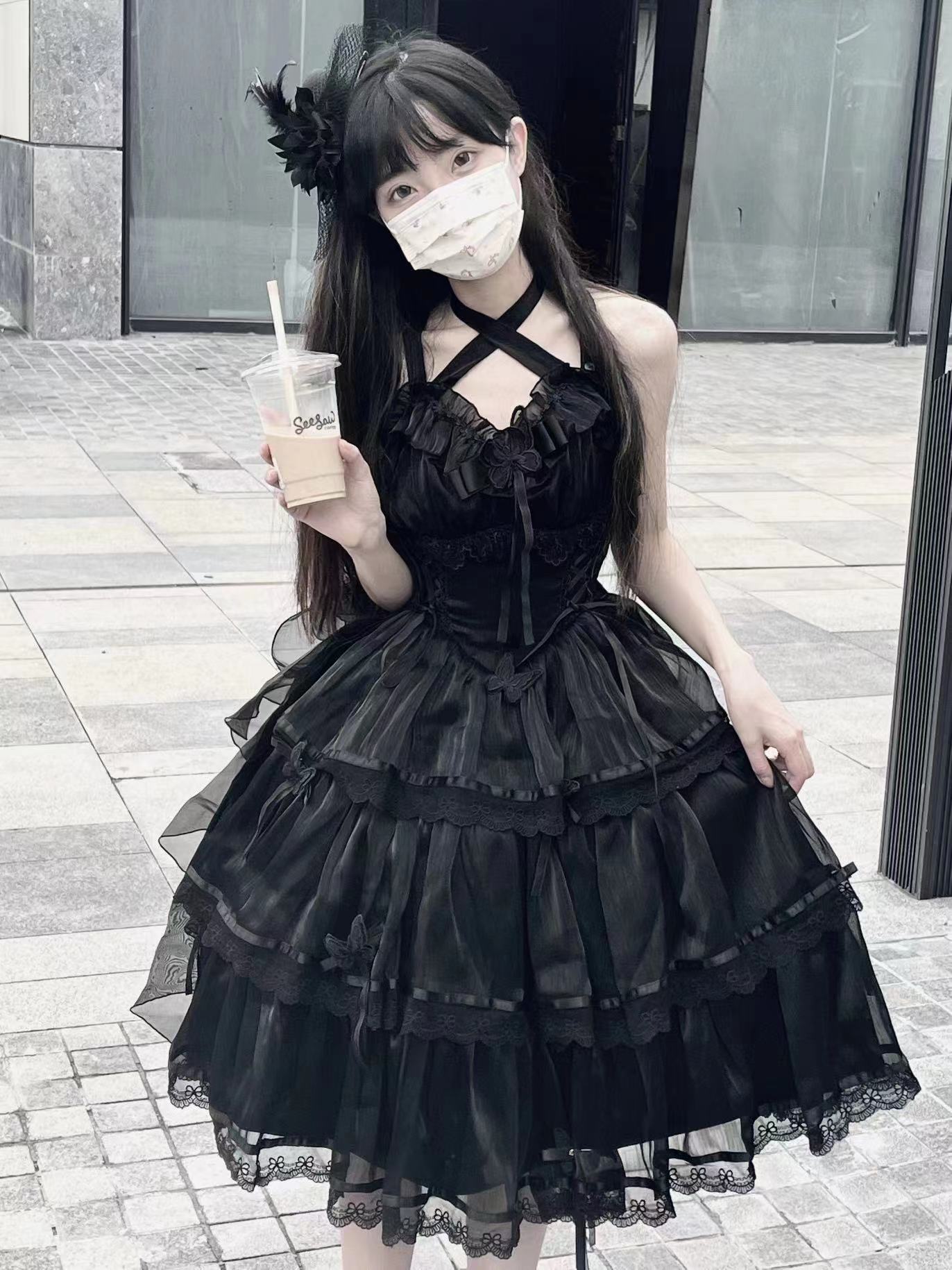 MEEKWIND - Miss Flora - Light Bridal Lolita Dress Gauze OP and JSK