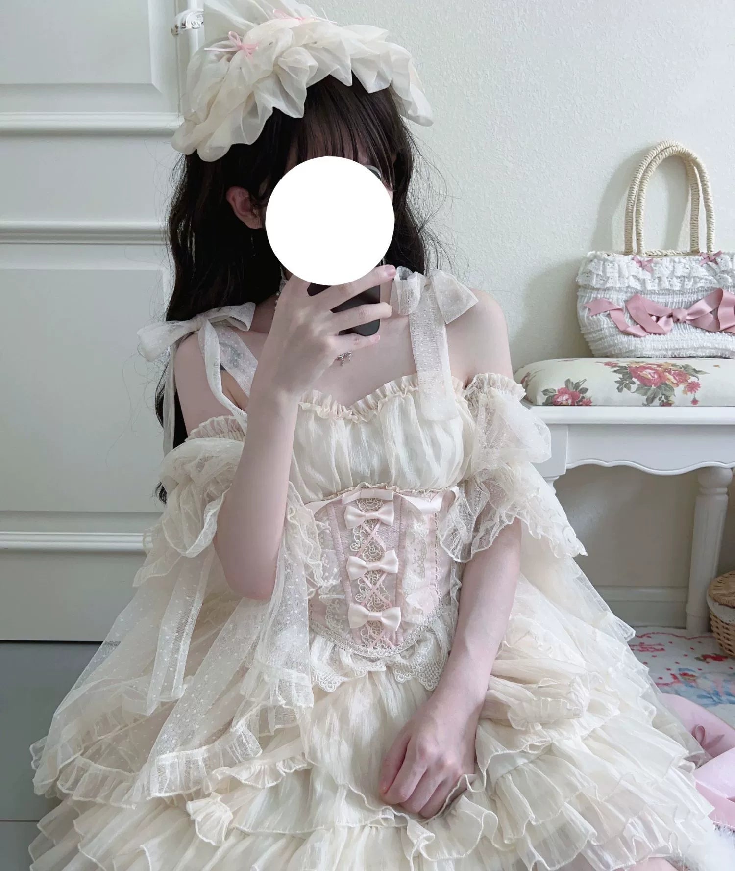 Original Design - Heart Flutter Love - Sweet Lolita Accessoriy Set and Inner Wear Multicolors