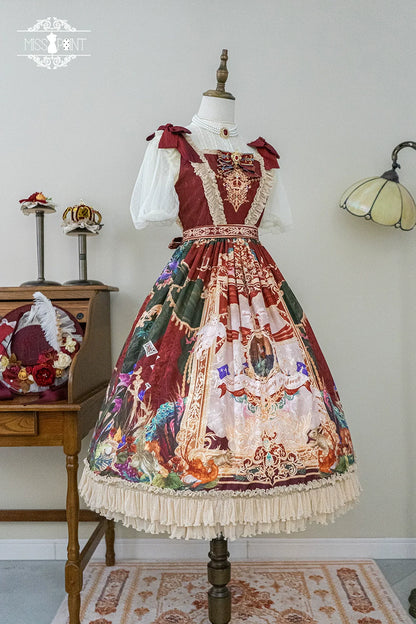 Miss Point - Kaleidoscope - Retro Lolita Dress Oil Painting Print JSK Dress Customized