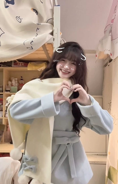 Platycodon House - Winter Sweet Lolita Coat Long Scarf Outerwear