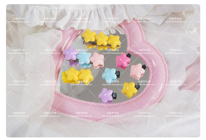 MaoJiang Handmade - Sweet Lolita Hair Pins Star Shape Multicolor