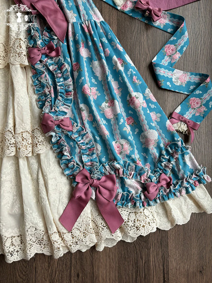 Miss Point - Lilyka Garden - Classic Lolita OP Dress Set Elegant Floral Wall Princess Sleeve