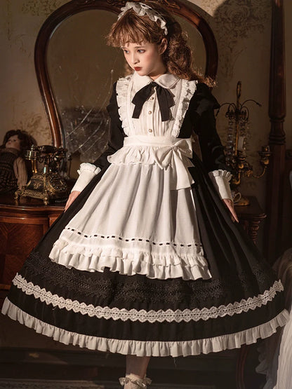 Sweet Date - Halloween Gothic Lolita OP Maid Lolita Dress Elegant Lolita OP