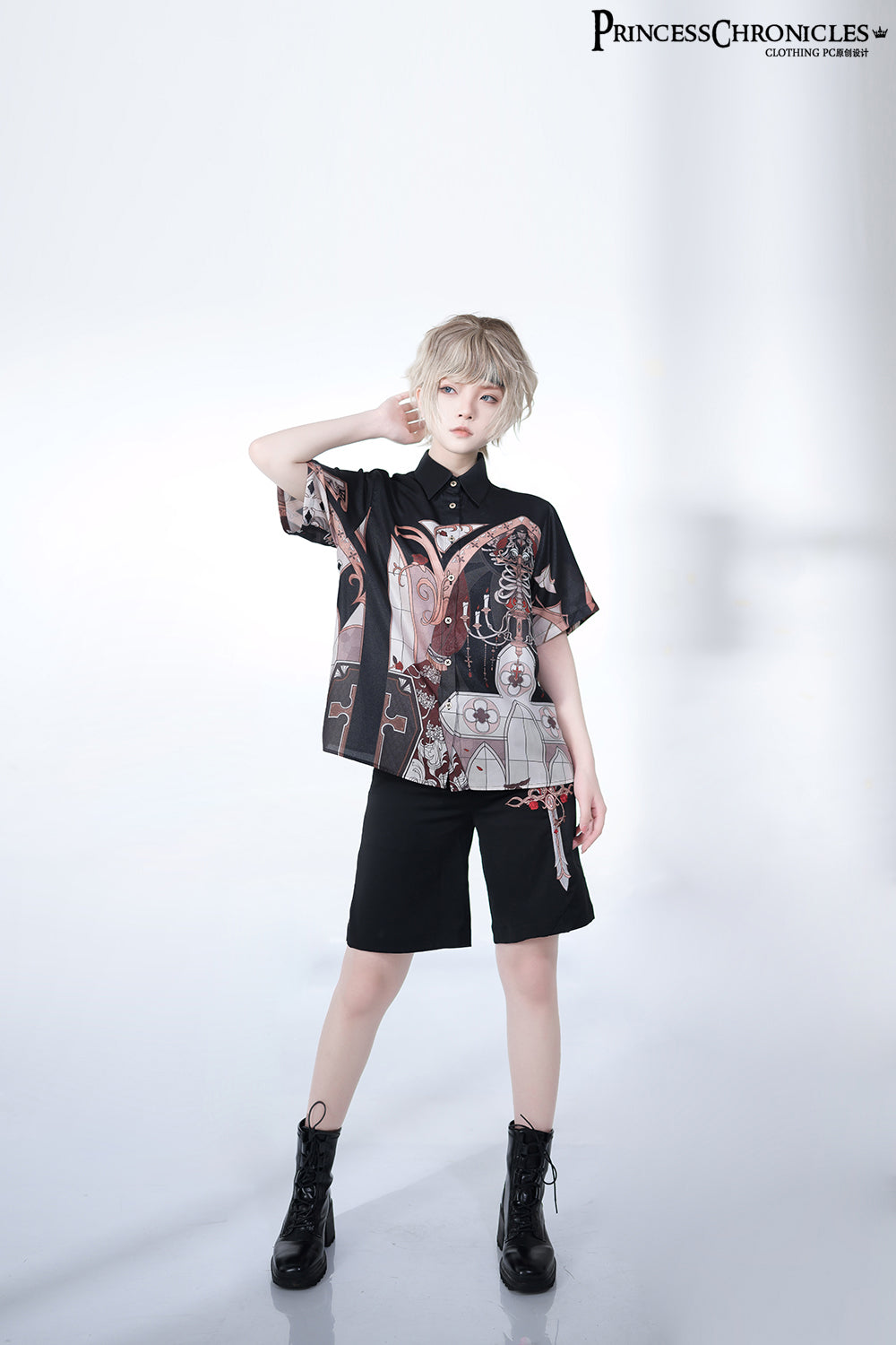 Princess Chronicles - Night Instructions - Ouji Lolita Embroidery Shorts