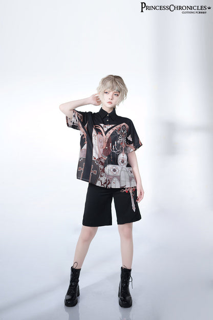 Princess Chronicles - Night Instructions - Ouji Lolita Embroidery Shorts