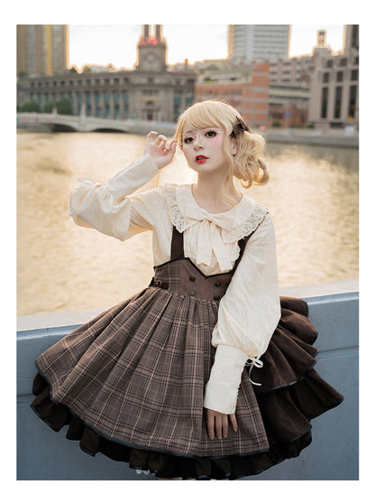 Honey Machine - Little Detective - Gothic Punk Lolita Salopette