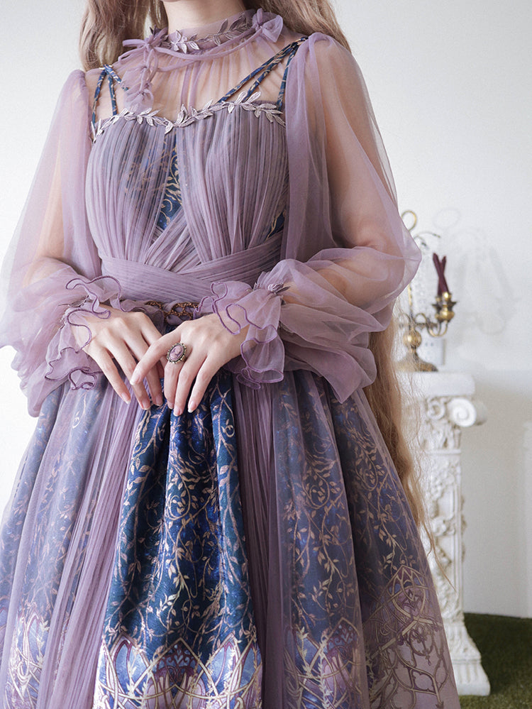 FunCcino - Dense Forest Corridor - Elegant Lolita Blouse and Cape