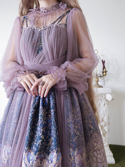 FunCcino - Dense Forest Corridor - Elegant Lolita Blouse and Cape