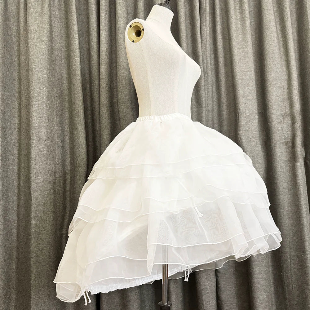 Caged Bird Hotel - Caged Bird - Lolita Petticoat White Plus Size Triple Layer Hoop Petticoat