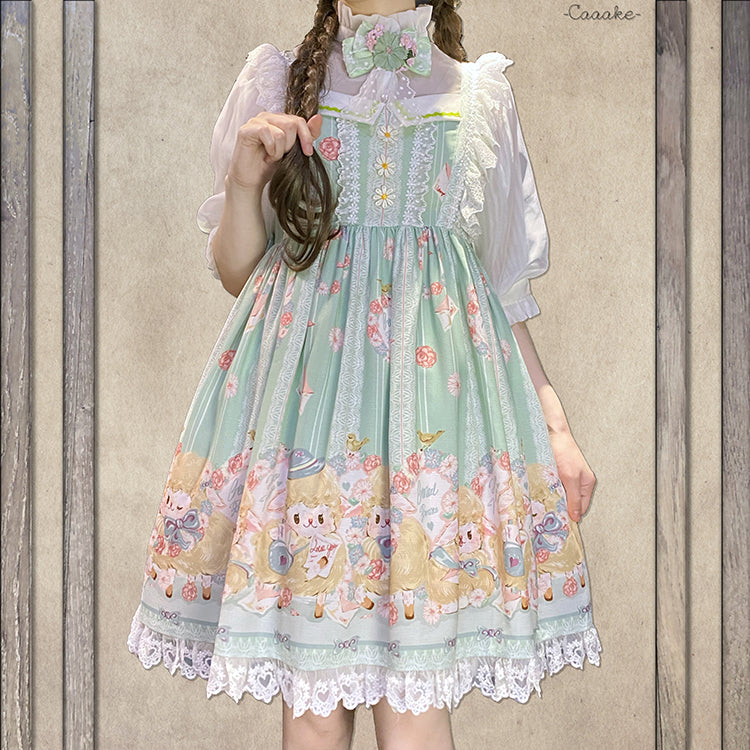 Chemical Romance - Lamb Postman - Sweet Lolita Printed JSK Dress