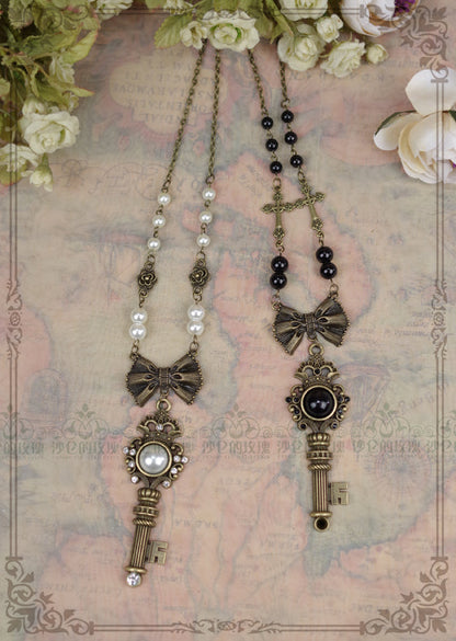 Rose of Sharon - Gothic Lolita Retro Pearl Necklace