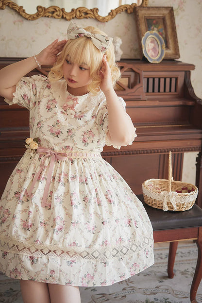 Miss Point - Customized Elegant Lolita OP Dress Cute Daily Girl Short Lolita Dress