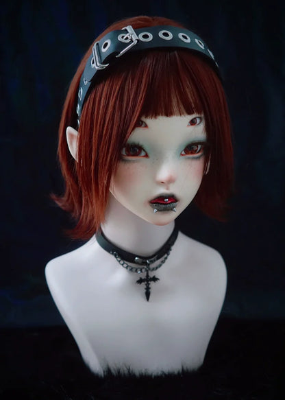 Strange Sugar - Gothic Lolita KC Faux Leather Punk Lolita Hair Accessories