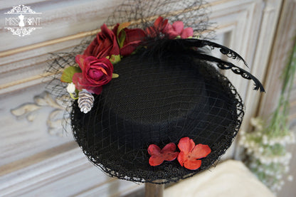 Miss point - Sally's Garden - Country Lolita Straw Top Hat