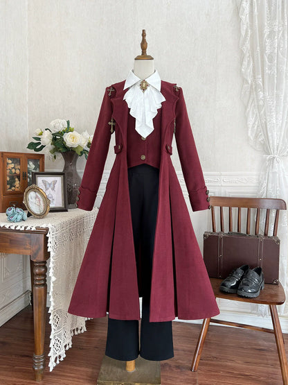 Cornfield Lolita - The Legend of Dracula - Gothic Ouji Lolita Winter Coat Set