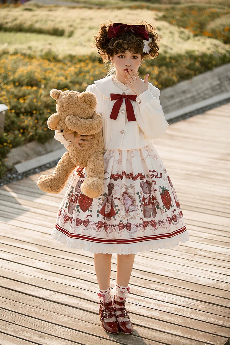 Your Princess - Winter Gift - Kawaii Lolita JSK and Coat Set