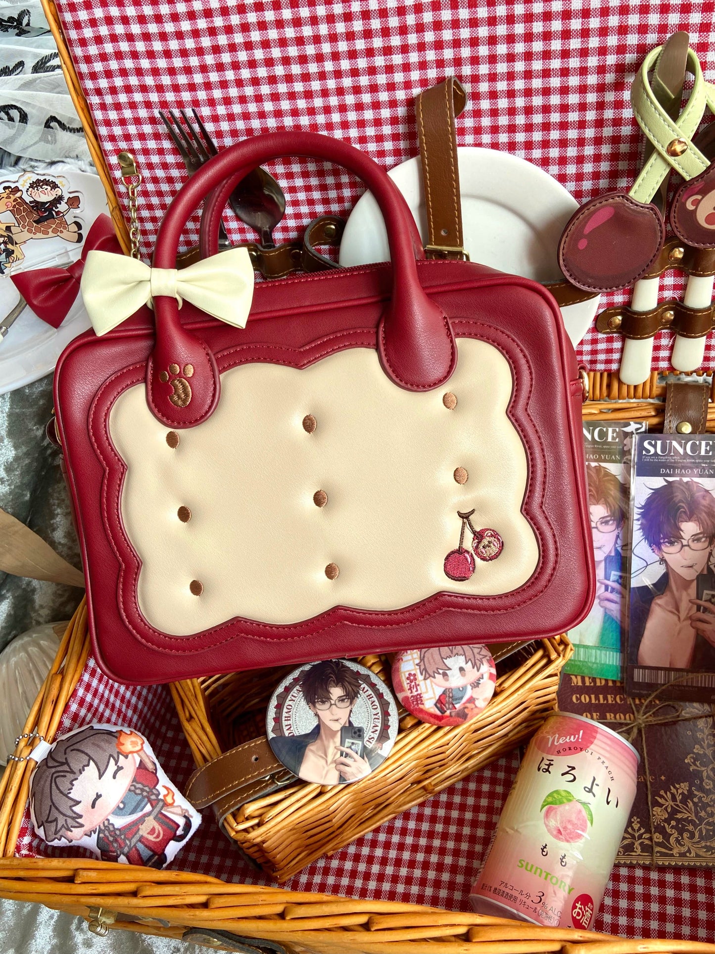Morning Glory - Kawaii Lolita Bag Cherry Biscuit Shoulder Crossbody Handbag
