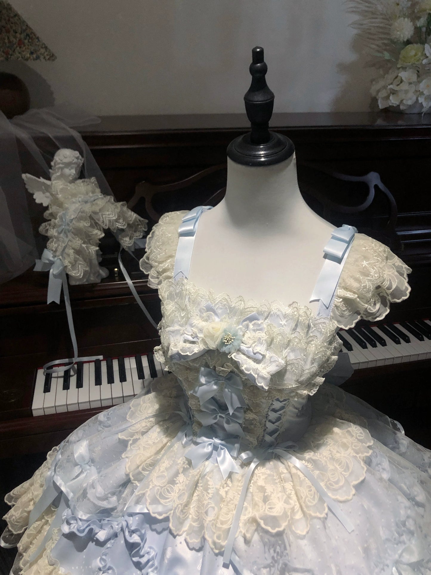 Sugar Girl - Dreamy Butterfly - Ballet-style Sweet Lolita JSK Dress With Large Bow Trailing