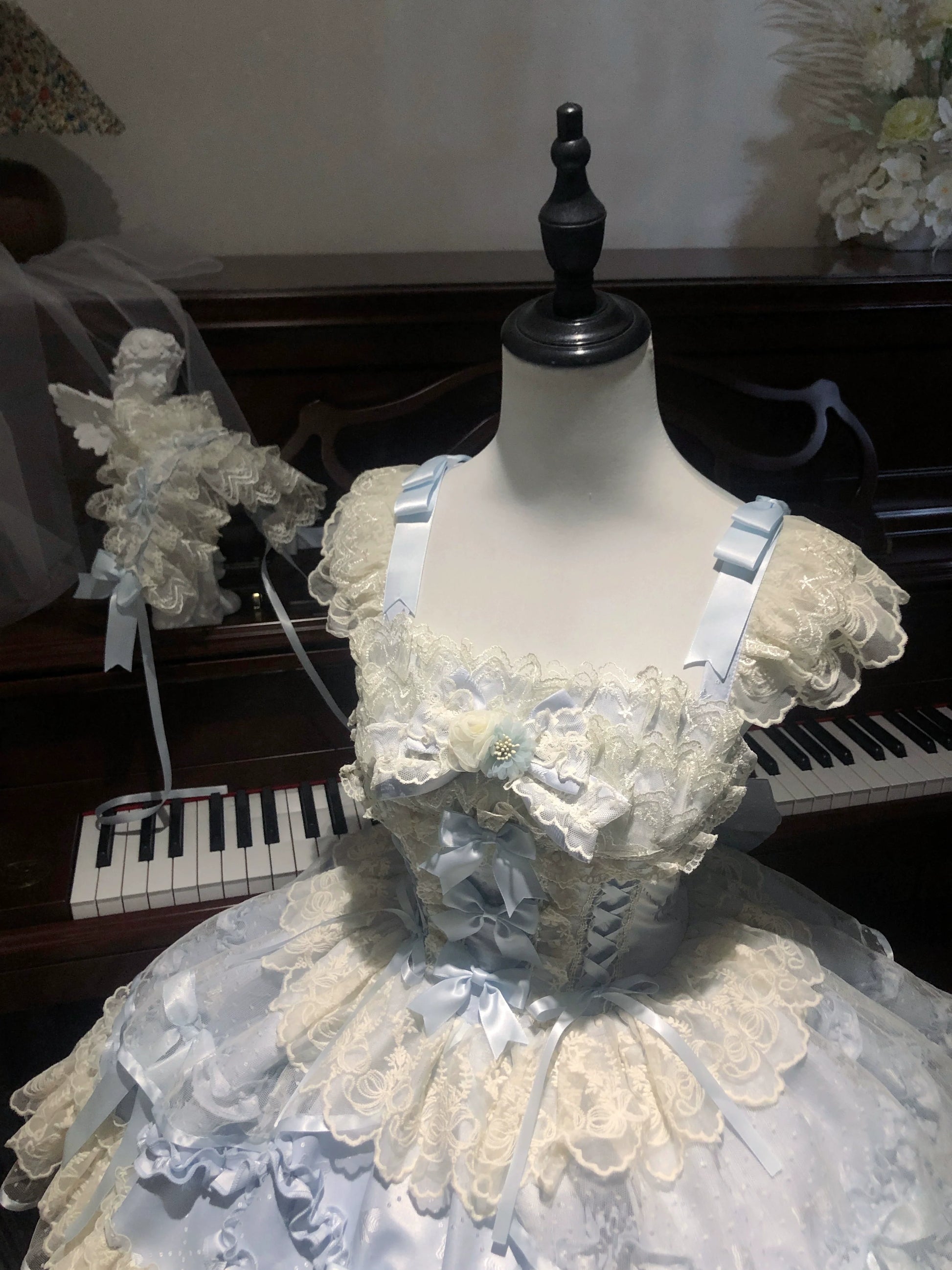 Sugar Girl - Dreamy Butterfly - Ballet-style Sweet Lolita JSK Dress With Large Bow Trailing