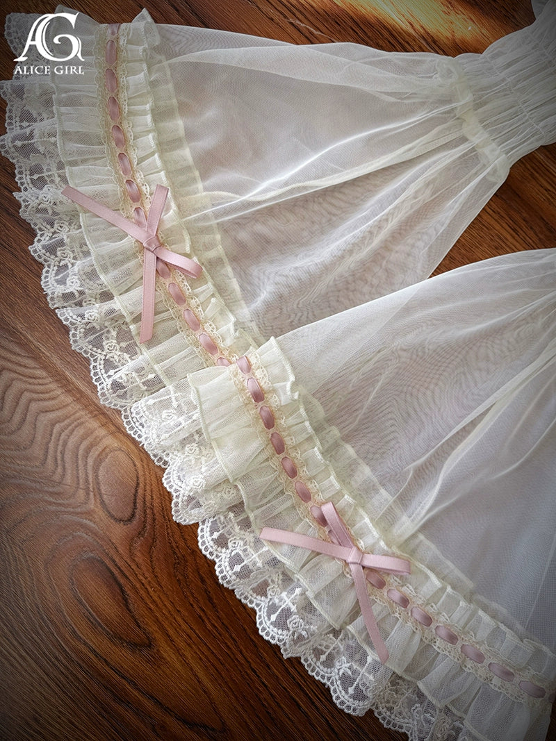 Alice Girl - Cross Princess - Sweet Lolita Princess Sleeves Cross Embroidery Sleeves