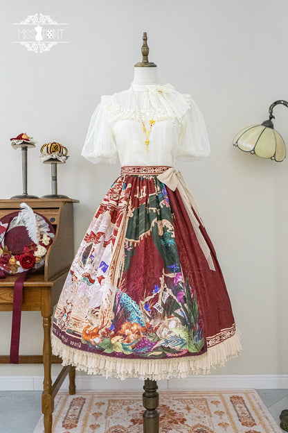 Miss Point - Kaleidoscope - Classical Lolita Shirt Dot Gauze Detachable Puff Sleeve Blouse Customized