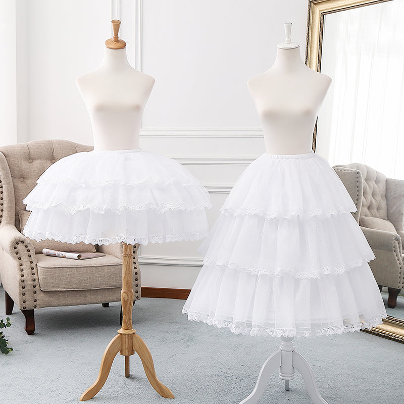 Manyiluo - White Elegant Lolita bustle