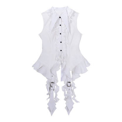 Designer's Gift - Shard Gem - Gothic Lolita Skirt Set with Sleeveless Shirt & Short Jacket