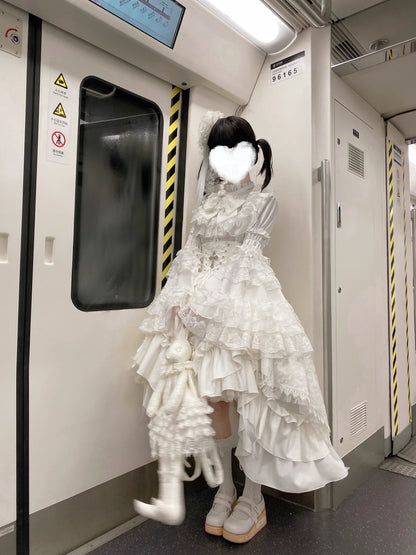 Nightingale Girl - Eternal Taboo - Gothic Lolita Dress with Princess Sleeve Shirt