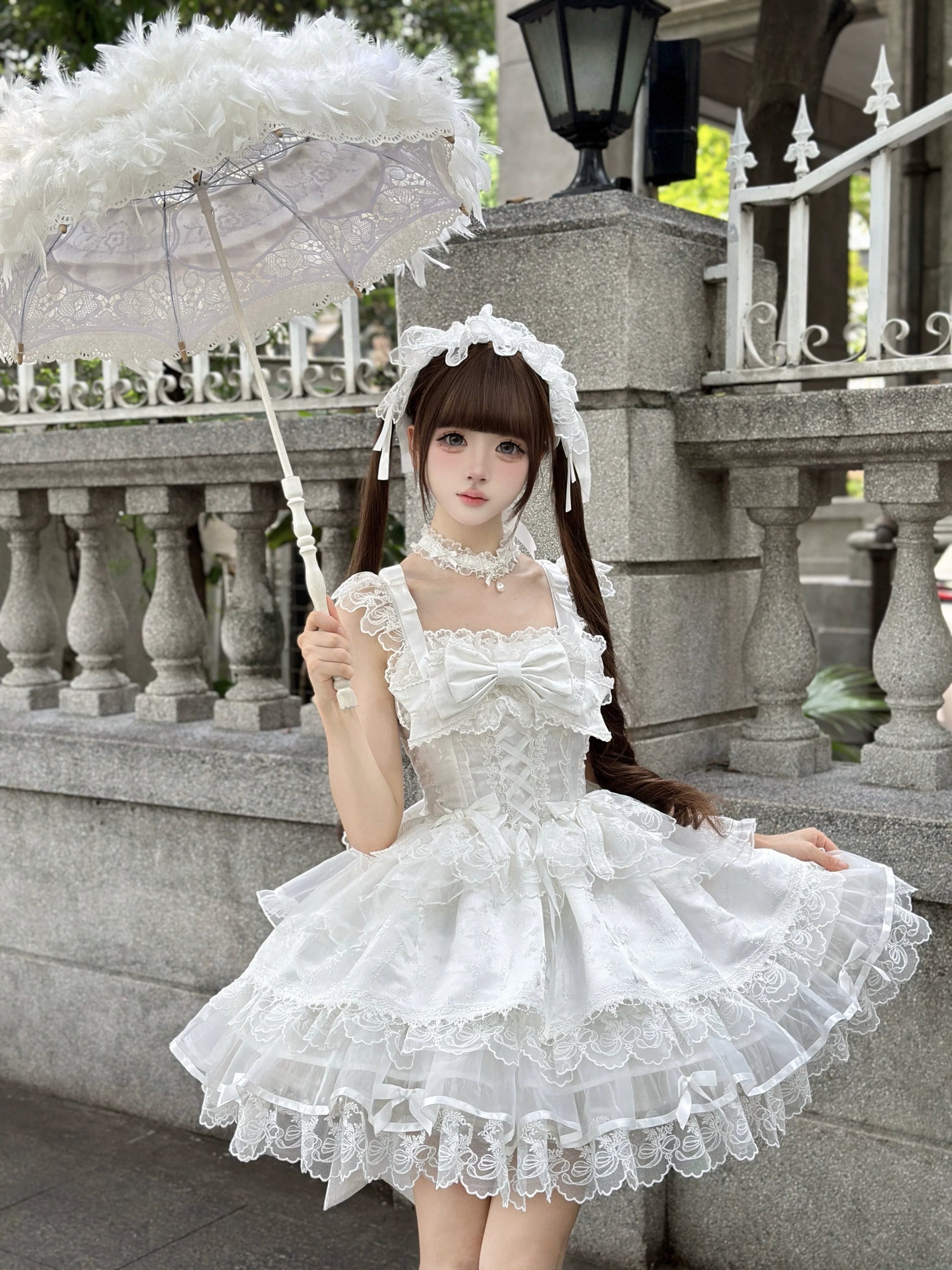 Sugar Girl- Fleeting Isle - Sweet Lolita Ballet Style Jumper Dress