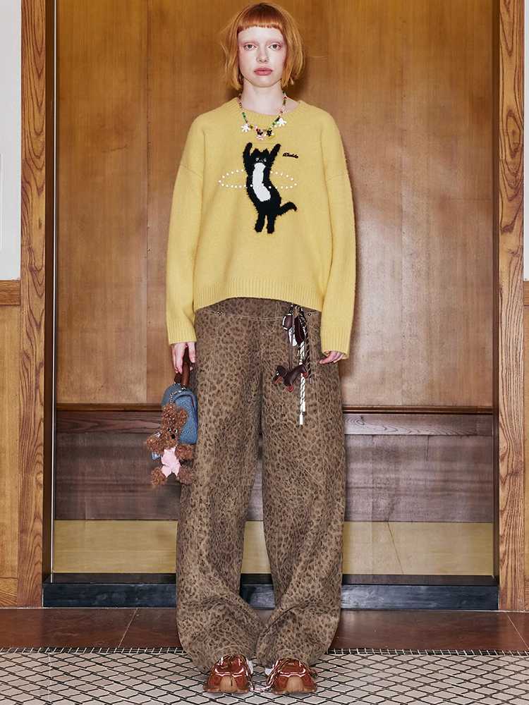 Cat knit sweater【s0000009844】