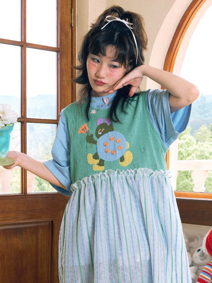 Ladybug knitted skirt 【s0000002634】