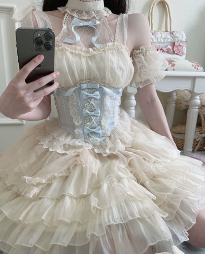 Original Design - Heart Flutter Love - Sweet Lolita Accessoriy Set and Inner Wear Multicolors