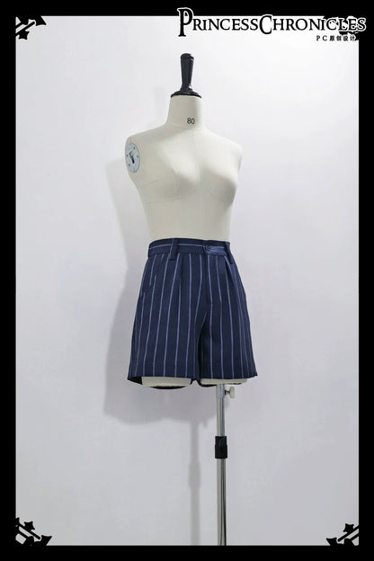 Princess Chronicles - Rabbit Theater - Ouji Lolita Suspender Waistband Shorts Set